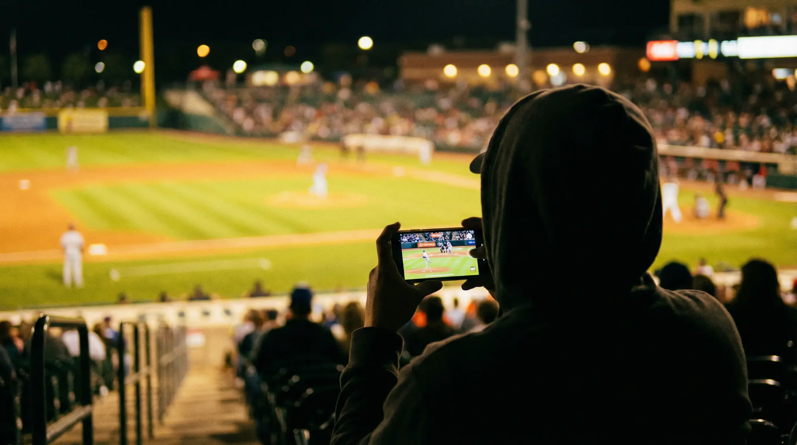 Apuestas en vivo en un partido de béisbol MLB